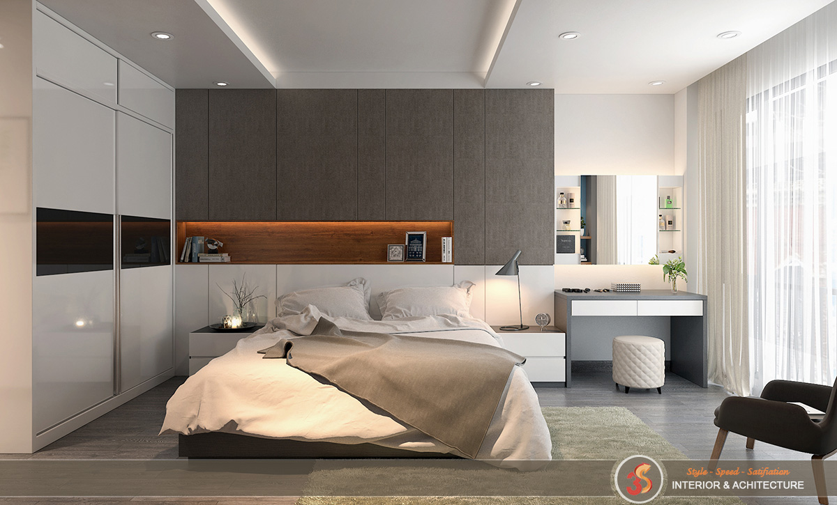 Phòng ngủ lớn - Đẹp hiện đại và không bỏ qua nét sang trọng